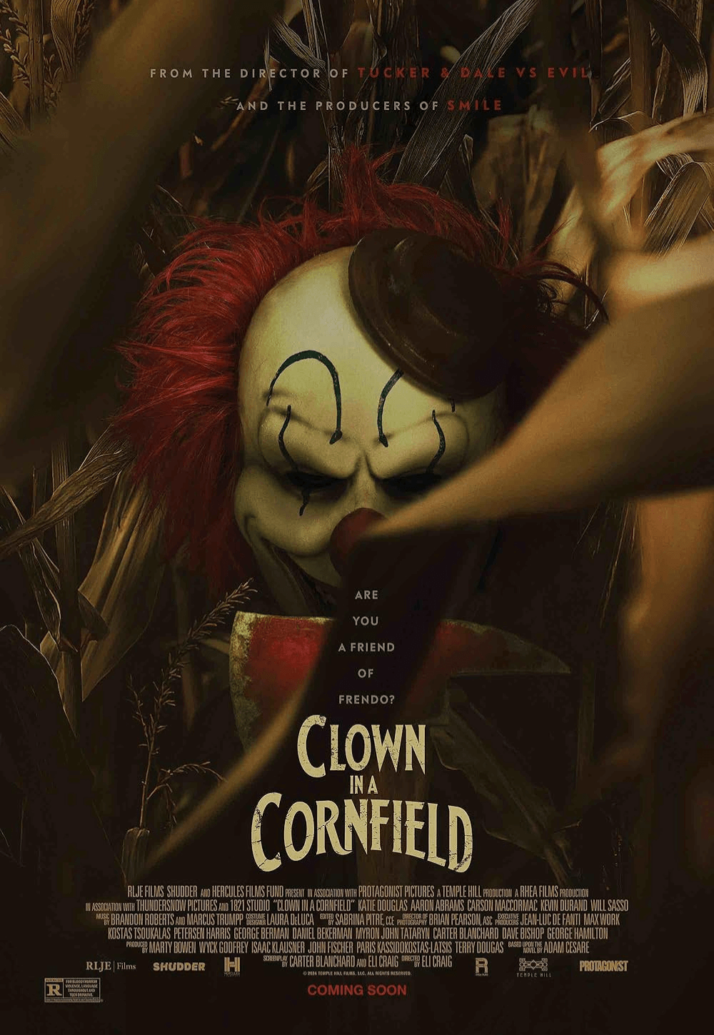 Clown in a Cornfield movie poster